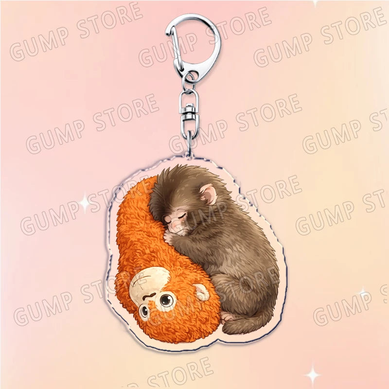 HugMonkey™ 3D Keychain 🐒💖 — Cute Clip-On Companion
