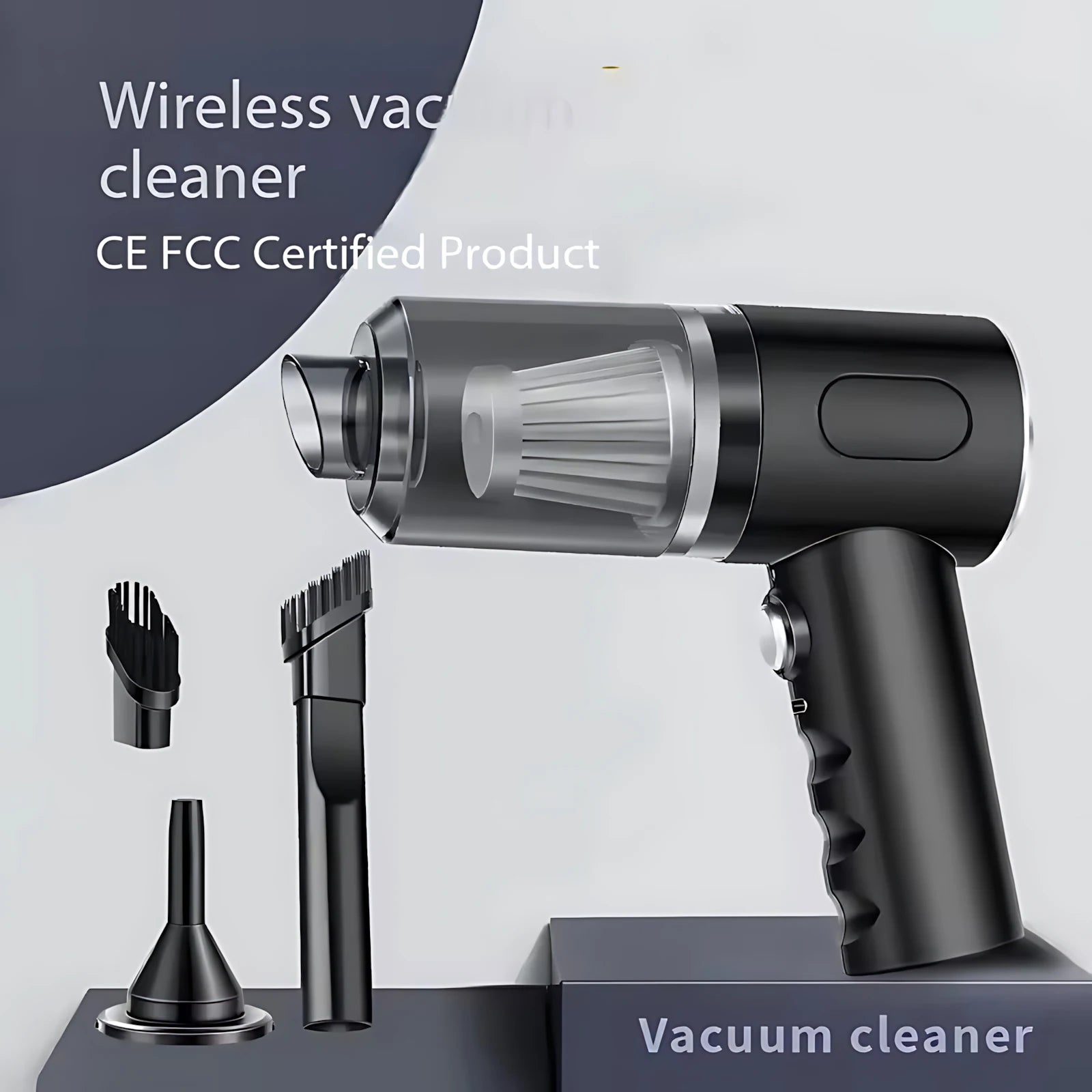 Portable 120W Wireless Vacuum – Small, Efficient & Perfect for Home & Car - Nitroline