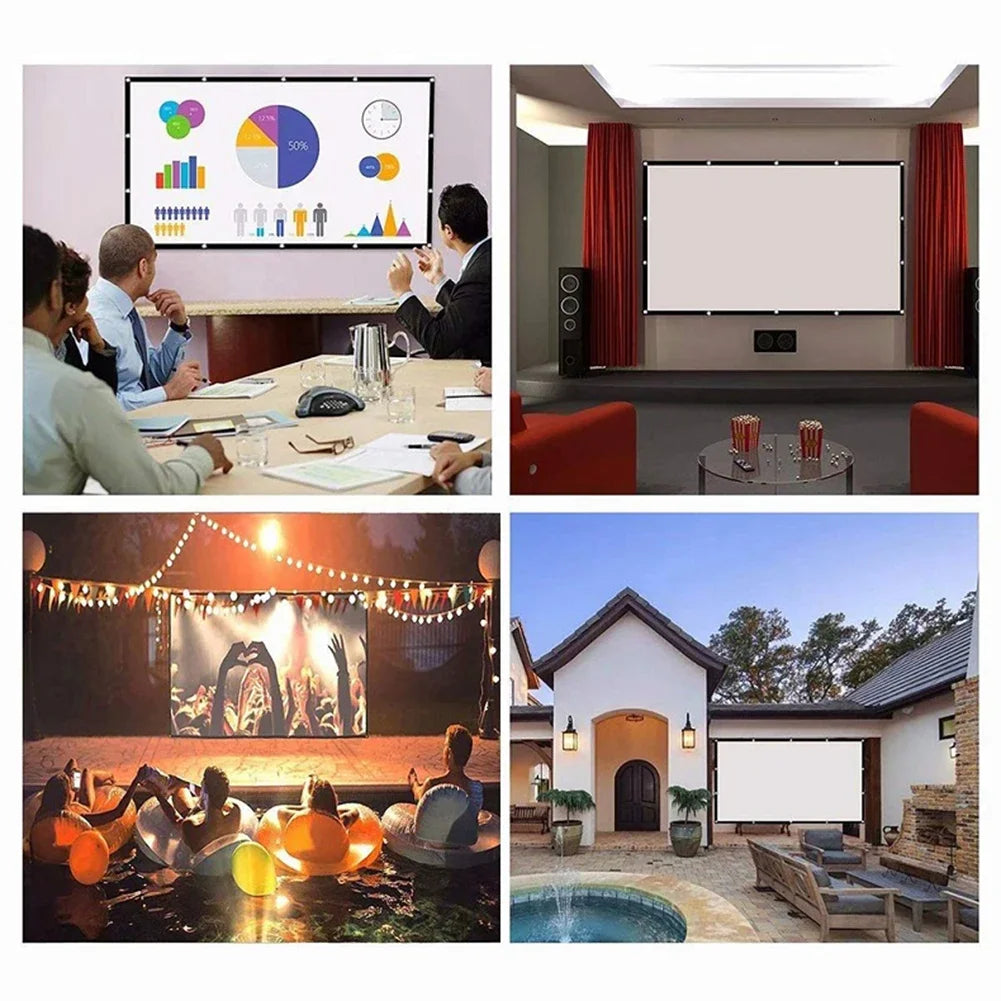 LumiScreen™ ALR Portable Projector Screen ☀️🎬 Bright Picture, Even in Daylight